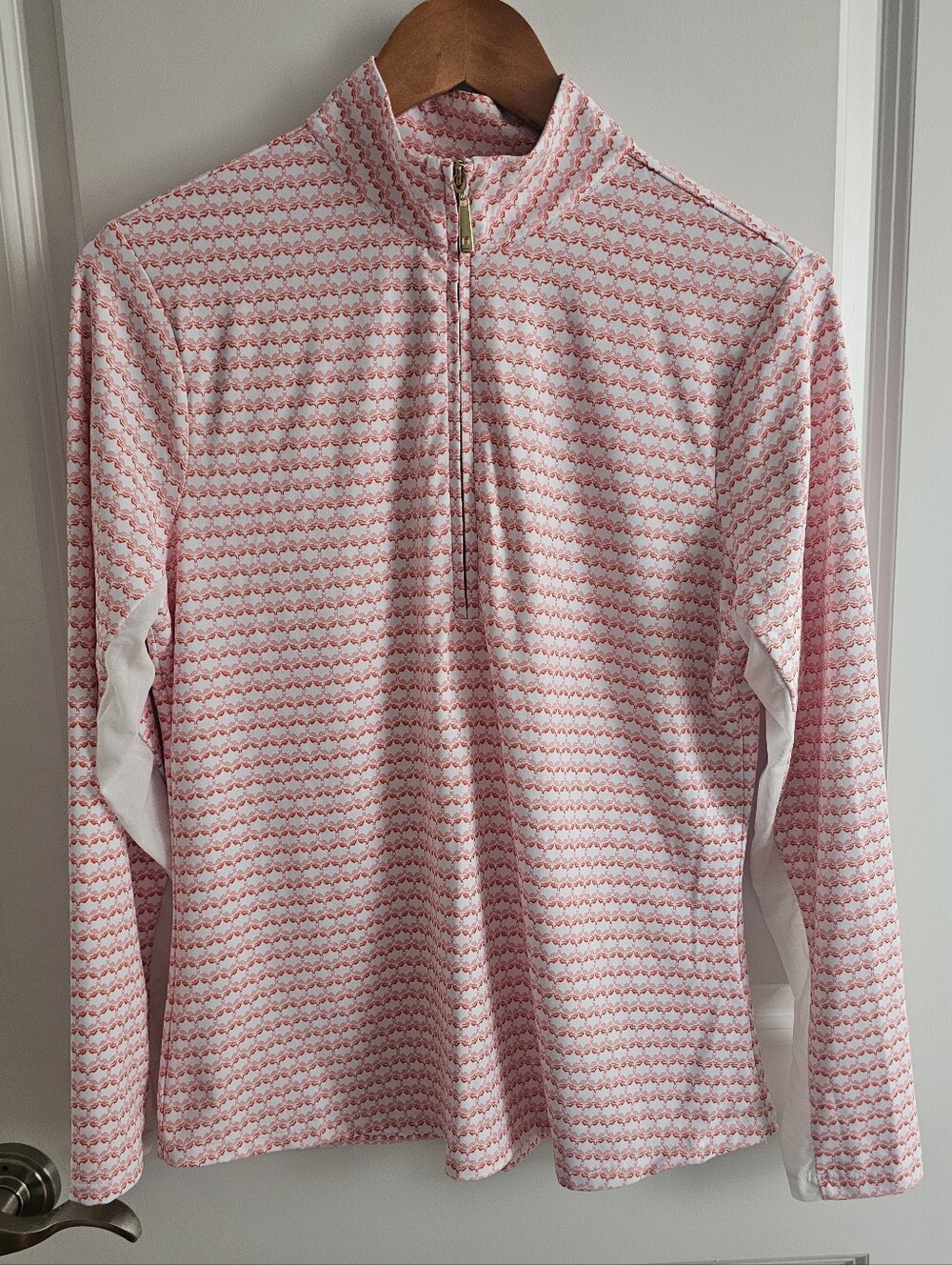 CABANA LIFE  Womens 1/4 Zip Long Sleeve Wicking UV Protection Golf Shirt